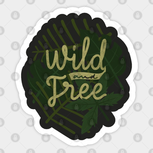 wild and free Sticker by Karyavna